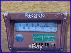Wilcox Gay Recordio 6B30 AM Radio/Record Booth Lathe Player VTG Tube Amp