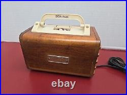 Wilmak Benton Denchum Compact Vintage Wood Tube Radio Super Hetrodyne