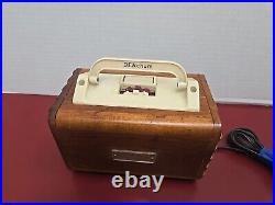 Wilmak Benton Denchum Compact Vintage Wood Tube Radio Super Hetrodyne