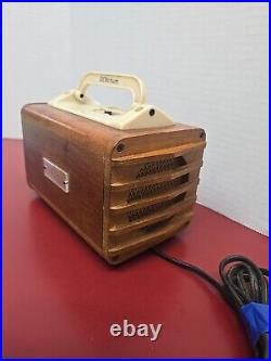 Wilmak Benton Denchum Compact Vintage Wood Tube Radio Super Hetrodyne