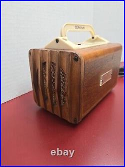 Wilmak Benton Denchum Compact Vintage Wood Tube Radio Super Hetrodyne