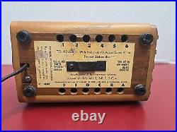 Wilmak Benton Denchum Compact Vintage Wood Tube Radio Super Hetrodyne