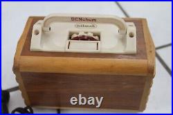 Wilmak Benton Denchum Small Wood Tube Radio Super-heterodyne Vintage