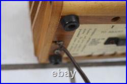 Wilmak Benton Denchum Small Wood Tube Radio Super-heterodyne Vintage