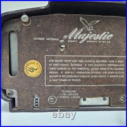 Working Vintage Majestic Bakelite Table Tube Radio Collectible USA Rare Brown Working Vintage Majestic Bakelite Table Tube Radio Collectible USA Rare Brown