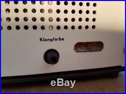 Working vintage SK 25 1950s Braun midcentury tube radio original condition