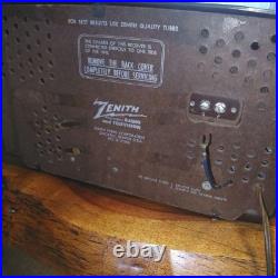 ZENITH Vintage vacuum tube radio model R723 Working item