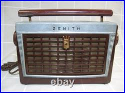 ZENITH Z402R 4 tubes vacuum tube radio 1950s Vintage Made in USA ZENITH Z402R 4 tubes vacuum tube radio 1950s Vintage Made in USA