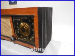 Zenith 5D027Z Consol-Tone Tube Radio 1946 Working Dial Vintage AM Nice