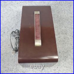 Zenith 5D811 Tube Radio Brown Bakelite AM Portable Vintage 1950's MCM Working