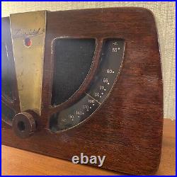 Zenith 6D030-Z Eames Wood Tube Radio AM Vintage 1940's RARE Works