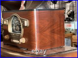 Zenith 6-S532 Tube Radio AM Shortwave Black Dial Wood Vintage 1941 Working Zenith 6-S532 Tube Radio AM Shortwave Black Dial Wood Vintage 1941 Working