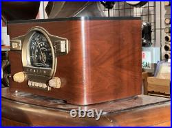 Zenith 6-S532 Tube Radio AM Shortwave Black Dial Wood Vintage 1941 Working Zenith 6-S532 Tube Radio AM Shortwave Black Dial Wood Vintage 1941 Working