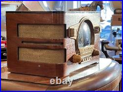 Zenith 6-S532 Tube Radio AM Shortwave Black Dial Wood Vintage 1941 Working Zenith 6-S532 Tube Radio AM Shortwave Black Dial Wood Vintage 1941 Working