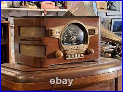Zenith 6-S532 Tube Radio AM Shortwave Black Dial Wood Vintage 1941 Working Zenith 6-S532 Tube Radio AM Shortwave Black Dial Wood Vintage 1941 Working