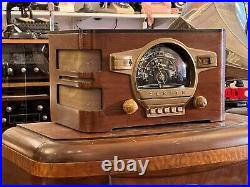 Zenith 6-S532 Tube Radio AM Shortwave Black Dial Wood Vintage 1941 Working Zenith 6-S532 Tube Radio AM Shortwave Black Dial Wood Vintage 1941 Working