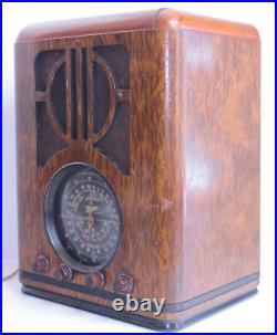 Zenith 6-S-229 Black Dial Tombstone Vintage Tube Radio Powers On, 1938 Antique Zenith 6-S-229 Black Dial Tombstone Vintage Tube Radio Powers On, 1938 Antique