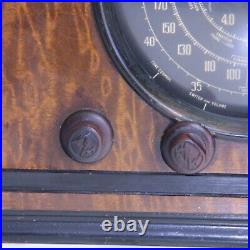 Zenith 6-S-229 Black Dial Tombstone Vintage Tube Radio Powers On, 1938 Antique Zenith 6-S-229 Black Dial Tombstone Vintage Tube Radio Powers On, 1938 Antique