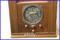 Zenith 6-V-27 Antique Vintage Tombstone Tube Radio 1936
