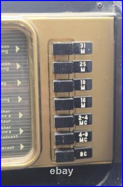 Zenith H500 Trans-Oceanic Tube Radio 5H40 Shortwave AM 1951 Vintage withManual