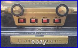 Zenith H500 Trans-Oceanic Tube Radio 5H40 Shortwave AM 1951 Vintage withManual
