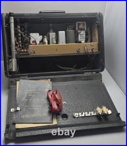 Zenith H500 Trans-Oceanic Tube Radio 5H40 Shortwave AM 1951 Vintage withManual