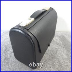 Zenith H503Y Portable Tube Radio AM Vintage Made In USA Black Leatherette Works