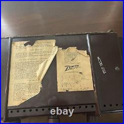 Zenith J733 Tube Radio AM/FM Telechron Clock 733 Vintage 1950s MCM Working Clock