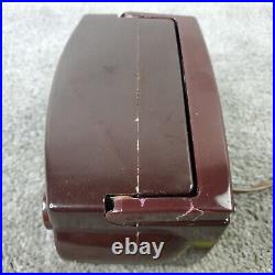 Zenith K412 Tube Radio MINI Portable AM Bakelite OWL RARE K412R Vintage Works