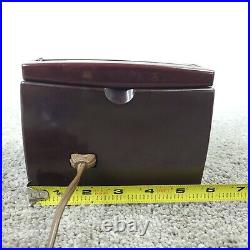 Zenith K412 Tube Radio MINI Portable AM Bakelite OWL RARE K412R Vintage Works