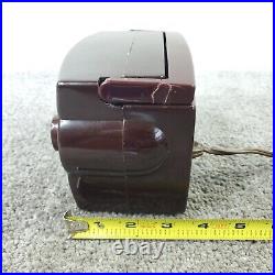 Zenith K412 Tube Radio MINI Portable AM Bakelite OWL RARE K412R Vintage Works