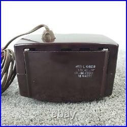 Zenith K412 Tube Radio MINI Portable AM Bakelite OWL RARE K412R Vintage Works