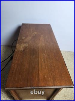 Zenith K731 AM FM Tube Radio Wood Tabletop MCM Vintage USA Tested Works