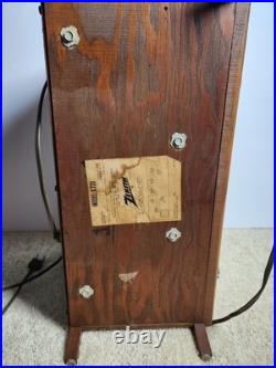 Zenith K731 AM FM Tube Radio Wood Tabletop MCM Vintage USA Tested Works