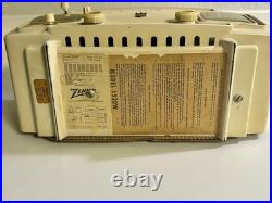 Zenith L520W Clock Radio 1954 Bakelite tube clock radio Vintage Retro Outlet