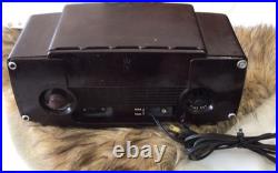 Zenith L-622 Clock Radio 1953 Bakelite Tube Clock Vintage Zenith L-622 Clock Radio 1953 Bakelite Tube Clock Vintage