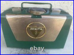 Zenith M505 Vintage 1950's Portable Broadcast Radio Receiver with Wave Magnet