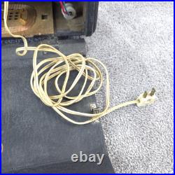 Zenith Model H503Y Portable Tube Radio AM Vintage Black Leatherette Working