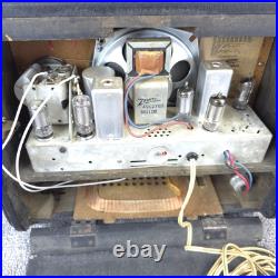 Zenith Model H503Y Portable Tube Radio AM Vintage Black Leatherette Working