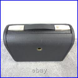 Zenith Model H503Y Portable Tube Radio AM Vintage Black Leatherette Working