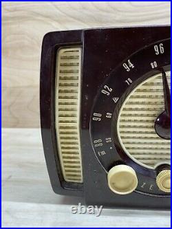 Zenith Model S-22922 Vintage Am/FM Tube Radio Bakelite Case Good Condition