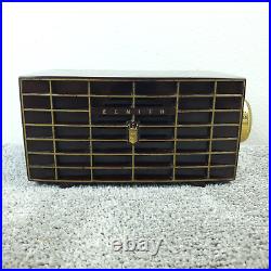 Zenith Model X509R Tube Radio AM Brown Plastic MCM 1950's Vintage Works