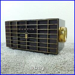 Zenith Model X509R Tube Radio AM Brown Plastic MCM 1950's Vintage Works