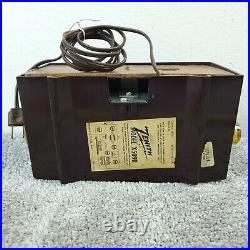 Zenith Model X509R Tube Radio AM Brown Plastic MCM 1950's Vintage Works