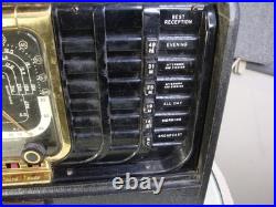 Zenith Trans-Oceanic Portable Shortwave Radio WORKS Model H500 Vintage
