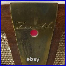 Zenith Tube Radio 6D030-Z Vintage Eames Wood Cabinet AM Powers ON Not Working Zenith Tube Radio 6D030-Z Vintage Eames Wood Cabinet AM Powers ON Not Working