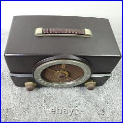 Zenith Tube Radio H725Z1 AM/FM Portable MCM Bakelite H725 Vintage Recapped Works
