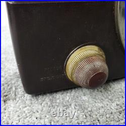 Zenith Tube Radio H725Z1 AM/FM Portable MCM Bakelite H725 Vintage Recapped Works