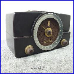 Zenith Tube Radio H725Z1 AM/FM Portable MCM Bakelite H725 Vintage Working