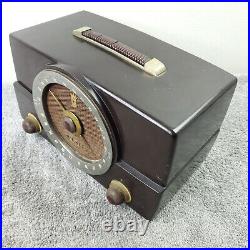 Zenith Tube Radio H725Z1 AM/FM Portable MCM Bakelite H725 Vintage Working